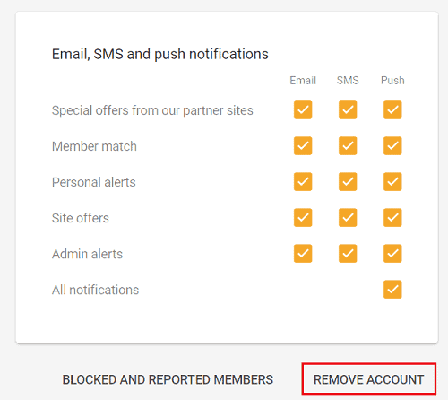 How To Delete Your Benaughty Account